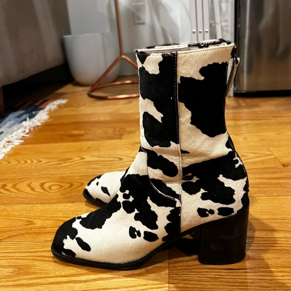 Intentionally Blank Shoes - Intentionally Blank Cow Print Boots